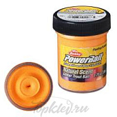 Паста форелевая Berkley PowerBait NATURAL SCENT Glitter TROUT BAIT 50gr - Fluorescent Orange