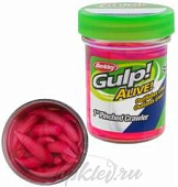 Приманка съедобная червь плавающий Berkley Gulp! ALIVE Floating CRAWLER 2,5cm (14шт) 1oz BBLGUM
