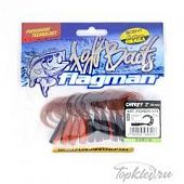 Мягкая приманка Flagman твистер Cheesy 2" carrot oil 12pc garlic