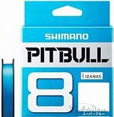 Шнур плетёный PE Shimano PL-M68R 200m PITBUL PE8 BLUE #1.5 14,4kg.