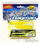 Мягкая приманка Flagman виброхвост Realshad 3,5" chartreuse 5pc macrell