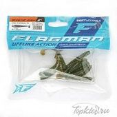Мягкая приманка Flagman виброхвост Mystic Fish 2" #133 Motor Oil