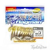 Мягкая приманка Flagman твистер Helix 2" green pumpkin 12pc salmon