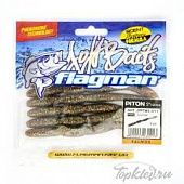 Мягкая приманка Flagman Piton 5" brown flash 6pc salmon