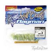Мягкая приманка Flagman твистер Moon 1" pearly mint 20pc macrell