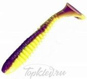 Приманка Berkley Flex Rib Shad 11.5cm (50шт) PURPLE CHARTREUSE