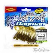 Мягкая приманка Flagman твистер Cheesy 2" green pumpkin 12pc garlic