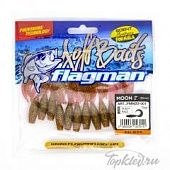 Мягкая приманка Flagman твистер Moon 2" dusty razz 12pc salmon