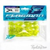 Мягкая приманка Flagman виброхвост Lucky Craw 2.0" #112 Chartreuse