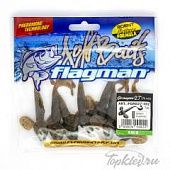 Мягкая приманка Flagman виброхвост Grasper 2,7" green pumpkin 7pc anis