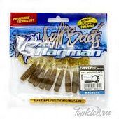 Мягкая приманка Flagman твистер Cheesy 2,5" green pumpkin 10pc macrell