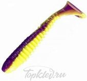Приманка Berkley Flex Rib Shad 6.5cm (150шт) PURPLE CHARTREUSE