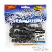 Мягкая приманка Flagman виброхвост Prime 4" black phantom 5pc macrell