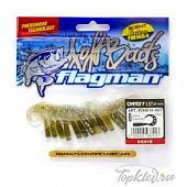 Мягкая приманка Flagman твистер Cheesy 1,5" green phantom 15pc squid