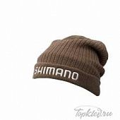 Шапка Shimano BREATH HYPER+℃ Fleece Knit Коричневая Watch cap CA-064Q