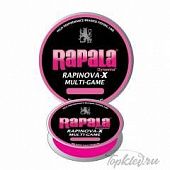 Шнур плетеный Rapala RAPINOVA-X 150 м PE 0.4/ 0,104мм 5,5кг ярко-розовый