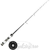 Зимняя удочка Rapala Flatstick c инерционной катушкой и намотанной леской Sufix Ice 71см. MH