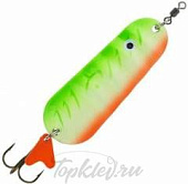 Блесна колеблющаяся Abu Garcia Atom 35g UV-Glow Orange/Green