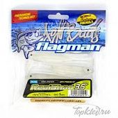 Мягкая приманка Flagman виброхвост Realshad 3,5" white phantom 5pc macrell