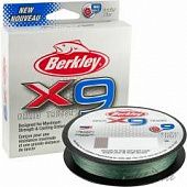 Шнур плетеный Berkley X9 Braid Low Vis Green 300m 0.25mm 18.1kg
