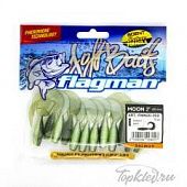 Мягкая приманка Flagman твистер Moon 2" pearly mint 12pc salmon