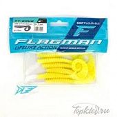 Мягкая приманка Flagman виброхвост TT-Grub 3.0'' #127 Lime Chartreuse