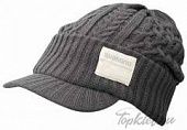 Шапка с козырьком Shimano Knit Watch with brim Серая Regular Size CA-085Q