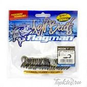 Мягкая приманка Flagman твистер Moon 1" silver phantom 20pc macrell