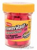 Насадка форелевая "Berkley" Power Nuggets 30gr Original Scent Fluorescent Red (флуоресцентный крас)