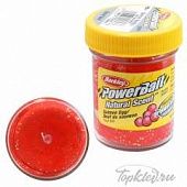 Паста форелевая Berkley PowerBait NATURAL SCENT Glitter TROUT BAIT 50gr SALMON EGG - RED GLITTER