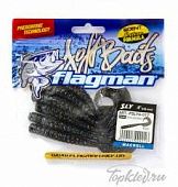 Мягкая приманка Flagman виброхвост Sly 4" black phantom 6pc macrell