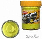 Паста форелевая Berkley PowerBait NATURAL SCENT Glitter TROUT BAIT 50gr GARLIC - SUNSHINE YELLOW