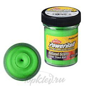 Паста форелевая Berkley PowerBait NATURAL SCENT Glitter TROUT BAIT 50gr - Spring Green