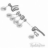 Запасная часть для катушки Shimano Line Roller Set набор ролика лесоукладывателя (PK0397)