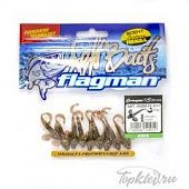 Мягкая приманка Flagman виброхвост Grasper 1,5" brown flash 10pc anis