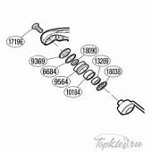 Запасная часть для катушки Shimano Line Roller Set набор ролика лесоукладывателя (PK0346)