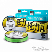Шнур плетеный Shimano Kairiki PE 150м зеленый 0.200mm, 17.0kg,