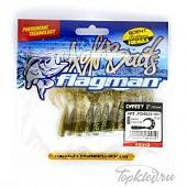 Мягкая приманка Flagman твистер Cheesy 2" green phantom 12pc squid