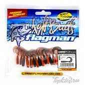 Мягкая приманка Flagman твистер Cheesy 1,5" carrot oil 15pc salmon