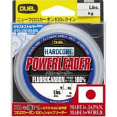 Флюорокарбон Duel Hardcore Powerleader FC Fluorocarbon 100% #2.5 (30м, 5кг, 0.260мм) #Clear