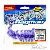 Мягкая приманка Flagman виброхвост Bullfish 1,5" lilac flash 10pc squid