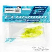 Мягкая приманка Flagman виброхвост Hitomi 1,6" #112 Chartreuse